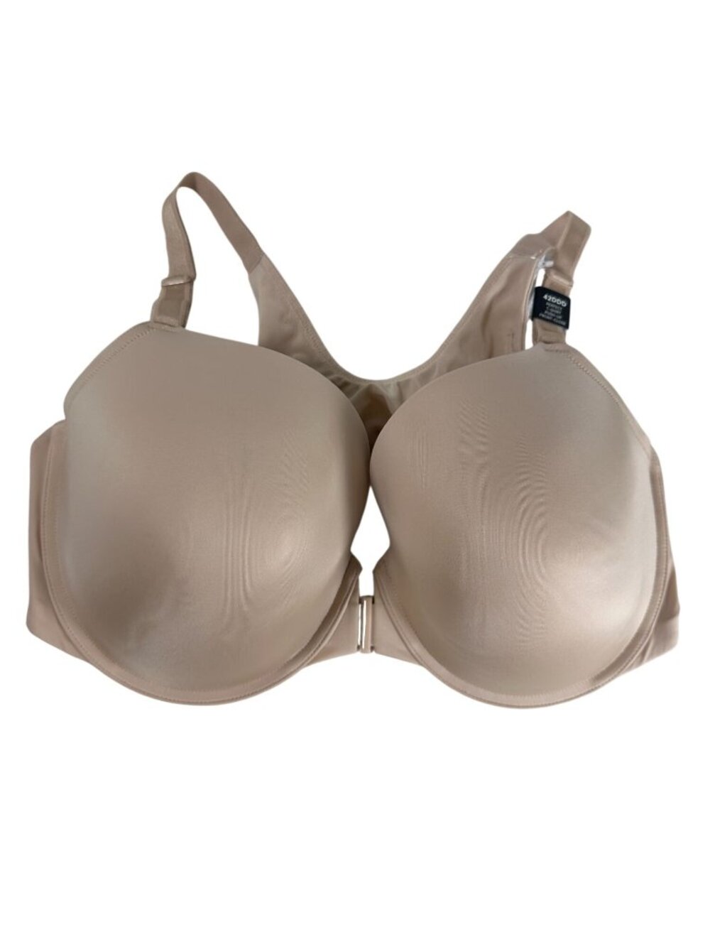 Torrid Perfect T-Shirt Push-Up Bra 42DDD Front Close Beige Smooth Seamless NWT